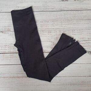 Spanx Look At Me Now Women's Seamless Side Zip Leggings Size Small Black Stretch
